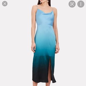 Intermix Blue Ombré Silk Dress